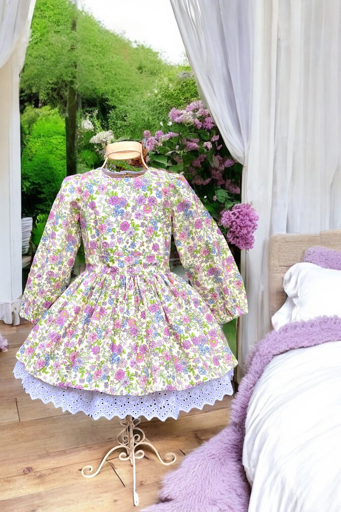 Long Sleeve Anglaise Dress | ‘Rosehill Manor’