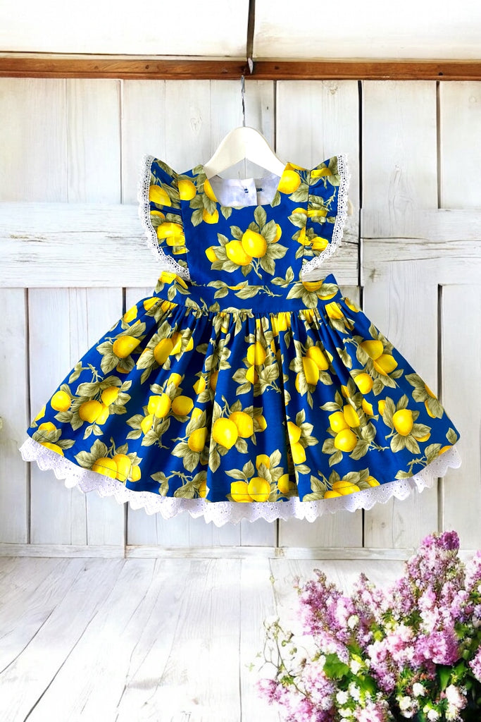 Charlotte Emma Dress | ‘Amalfi Citrus Garden’ | Sz 4,6,8,10