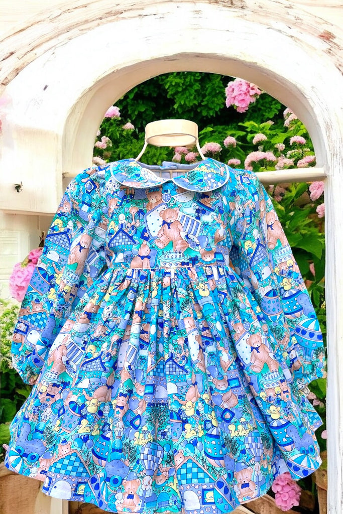 Rose Bay Dress | 
‘Teddy’s Garden Party’ | Sz 3 & 4 Only