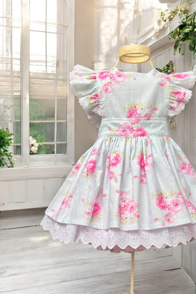 Charlotte Emma Dress
‘Dottie Roses’ 
From the Slipper Roses Collection by Tanya Whelan 
OOP & Rare ~ Sz 2, 3 & 4