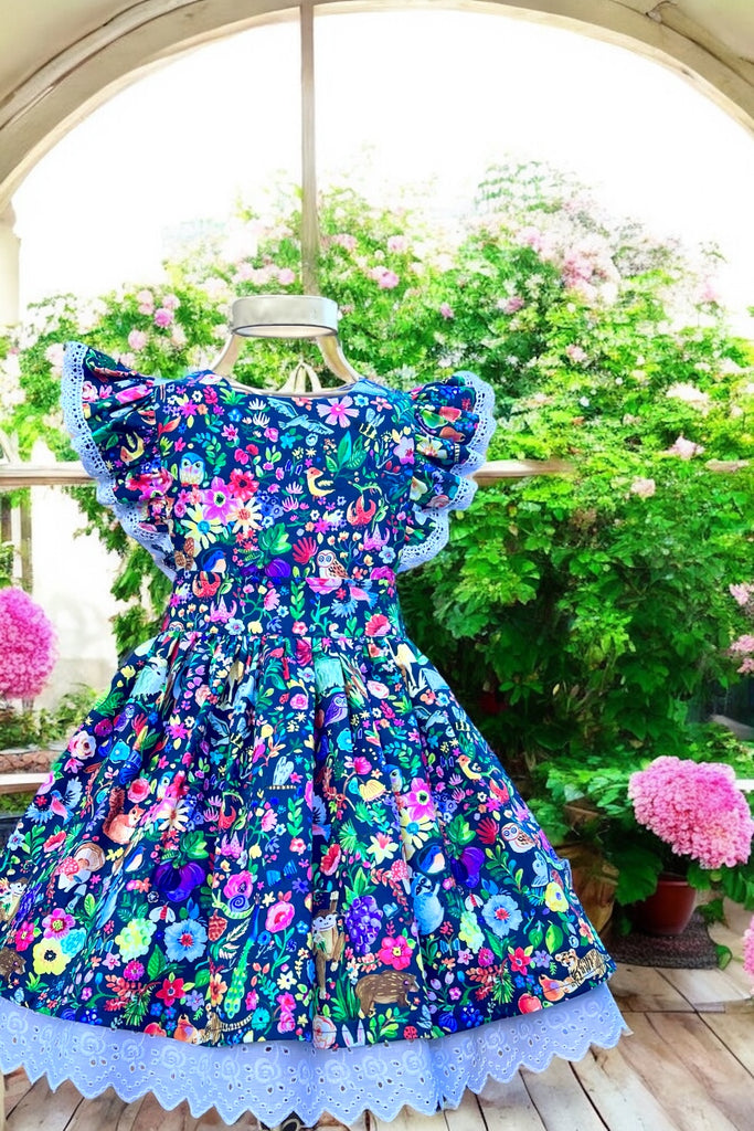 Charlotte Emma Dress
'Tree of Life Animals'
By Dear Stella ~ Sz 10