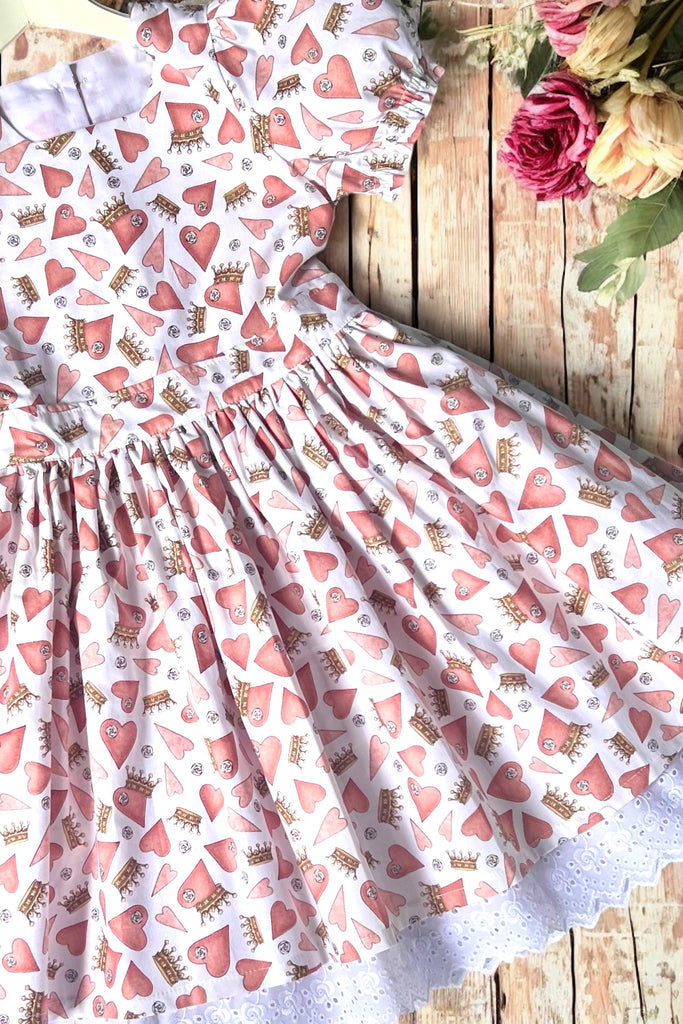 Puff Sleeve Anglaise | ‘All For The Love’ | From the Mirabelle Collection | by Santoro of London | for Quilting Treasures | Rare, OOP, (2015) | OOAK ~ Sz 8