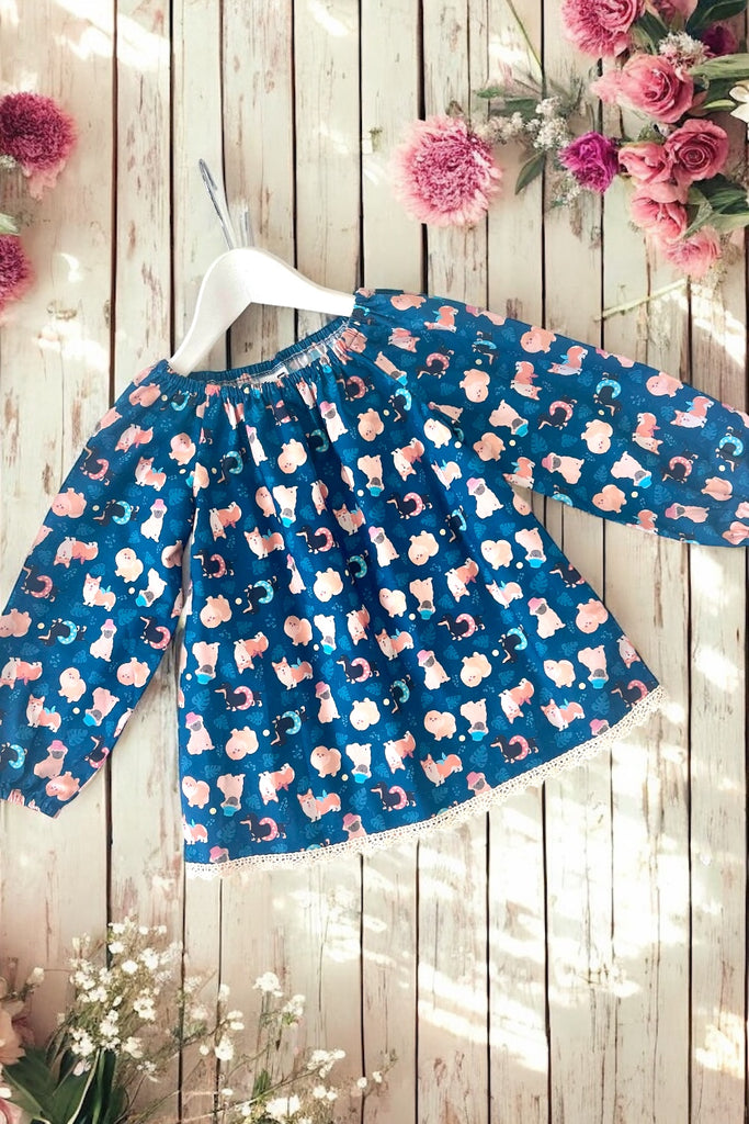 Long Sleeve Seaside Top | ‘Sun’s Out, Dogs Out’ | 1x Sz 4, 1x Sz 6