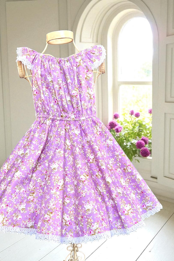 High Waisted Twirling Dress | Bella in Lavender