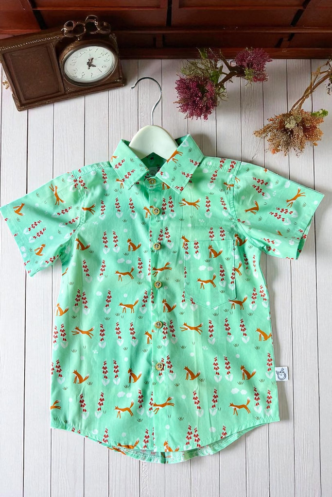 Button Shirt
‘Foxglove’ 
By Aneela Hoey
For Cloud9
Organic Cotton
OOAK ~ Sz 6