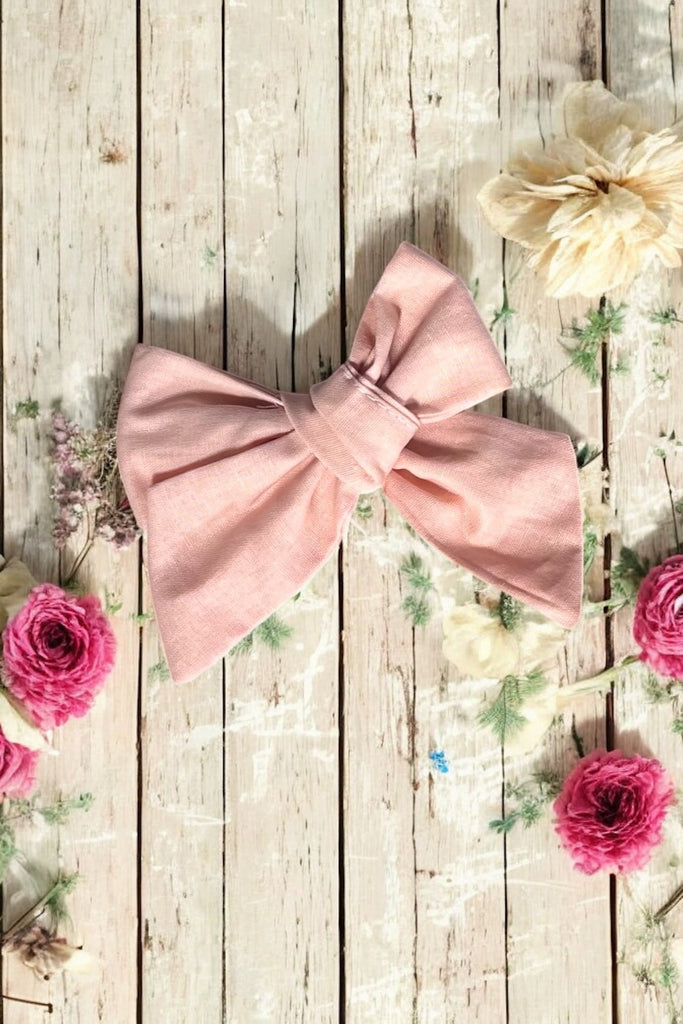 Bow Clip | Pale Pink