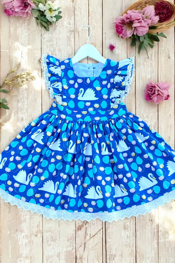 Charlotte Emma Dress | Swans & Lilies | For Tröskö | OOP & Extremely Rare | One of a Kind ~ Size 6