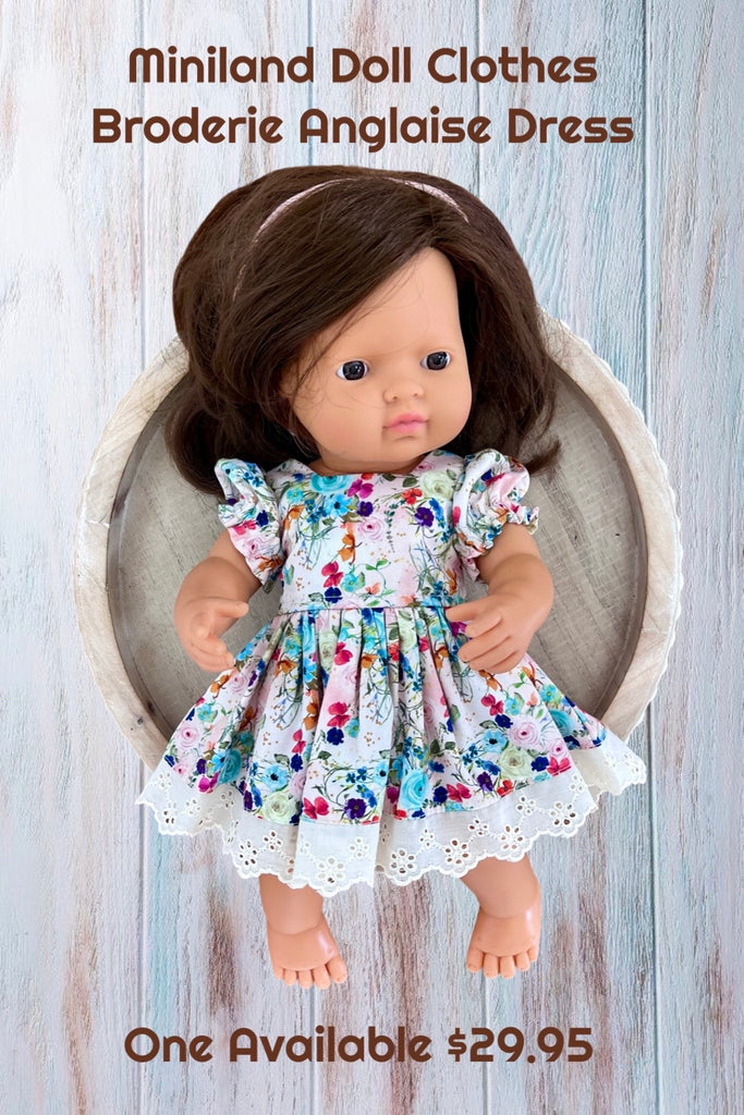 For Emily ~ Miniland Doll Dress