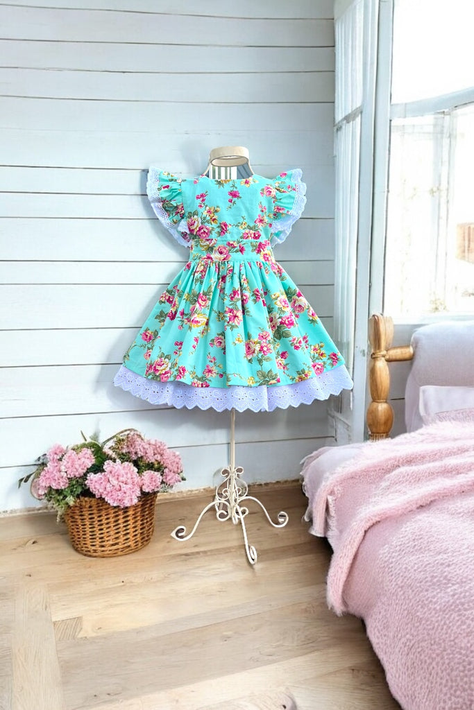 Charlotte Emma Dress | Vintage Lagoon | Sz 5