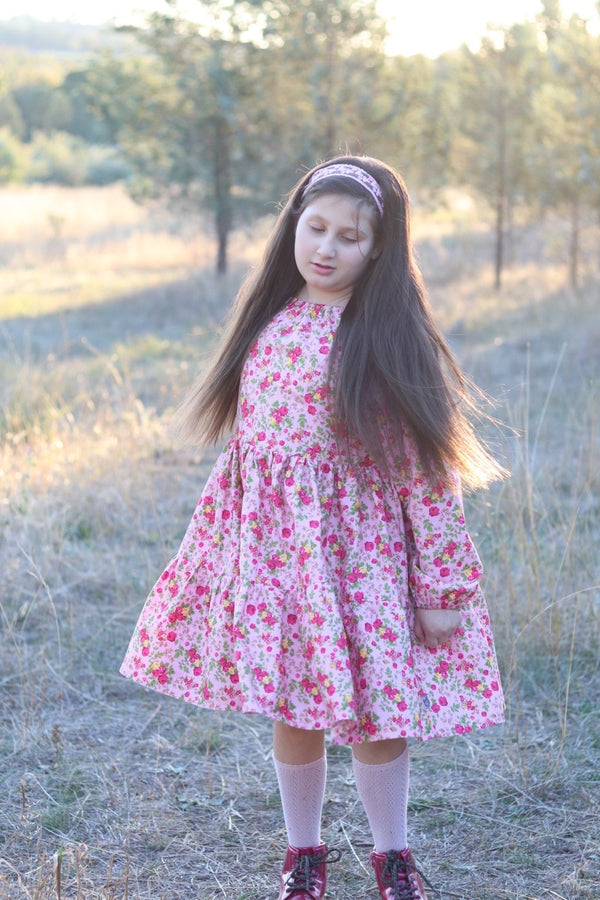 Long Sleeve Riverside Dress | Savannah Anne in Pink