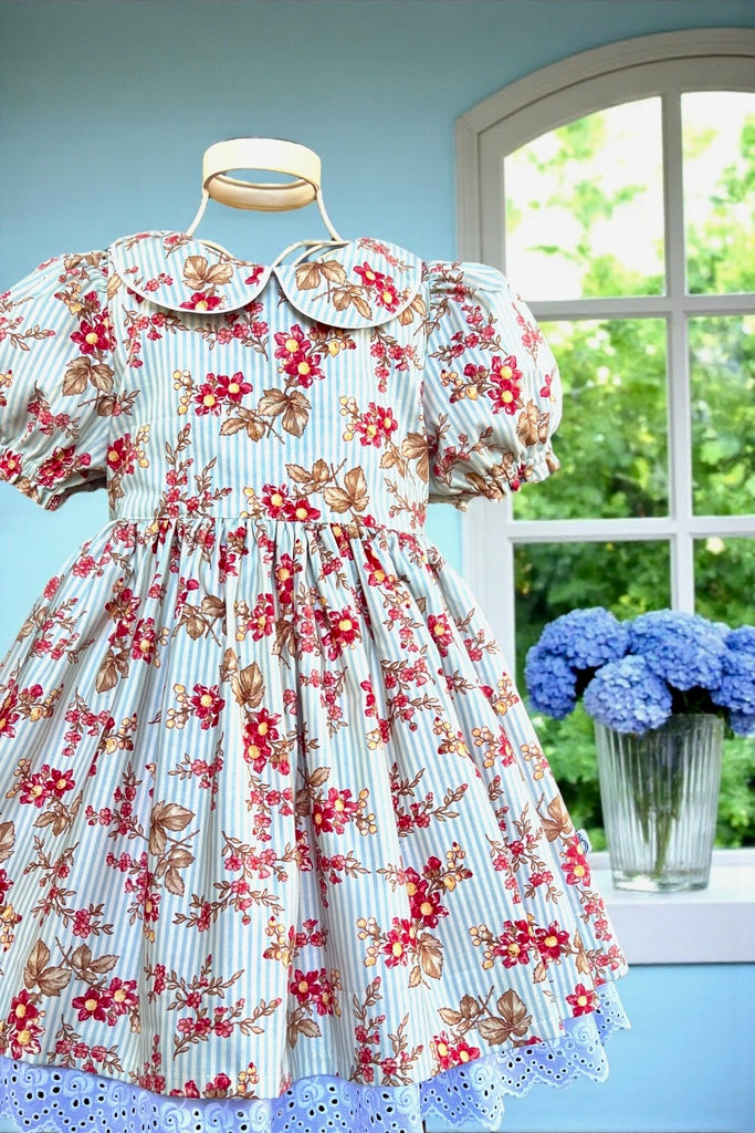 Rose Bay Anglaise Dress
‘Lake Mist’
From the Lario Collection 
By 3 Sisters
For Moda ~ Sz 8