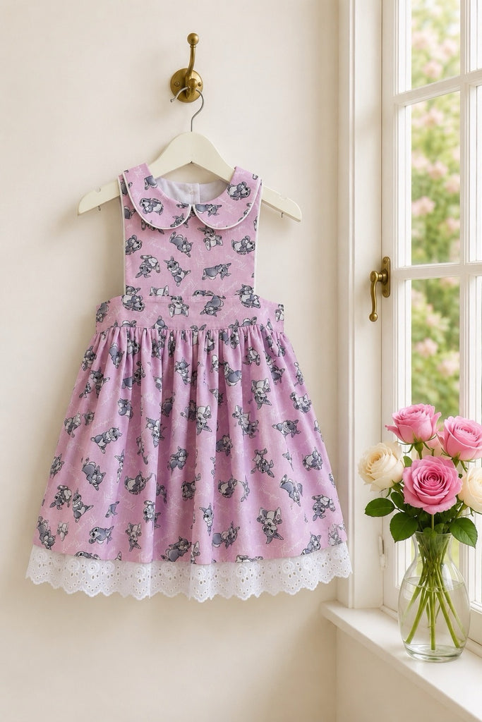 Monaco Dress ‘Thumper’ in Pink | Sz 3,4,7