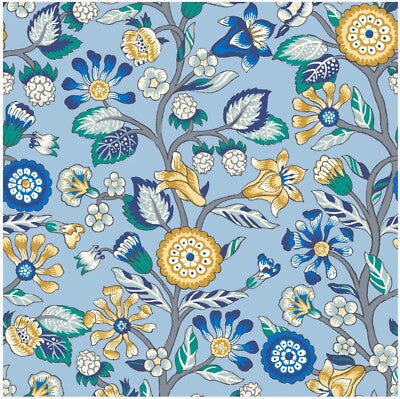 Cambridge Blouse ‘The Merchant's Tree' in Blue From the Emporium Collection by Liberty of London (Lasenby Cotton) ~ Sz 8 & 10 Only