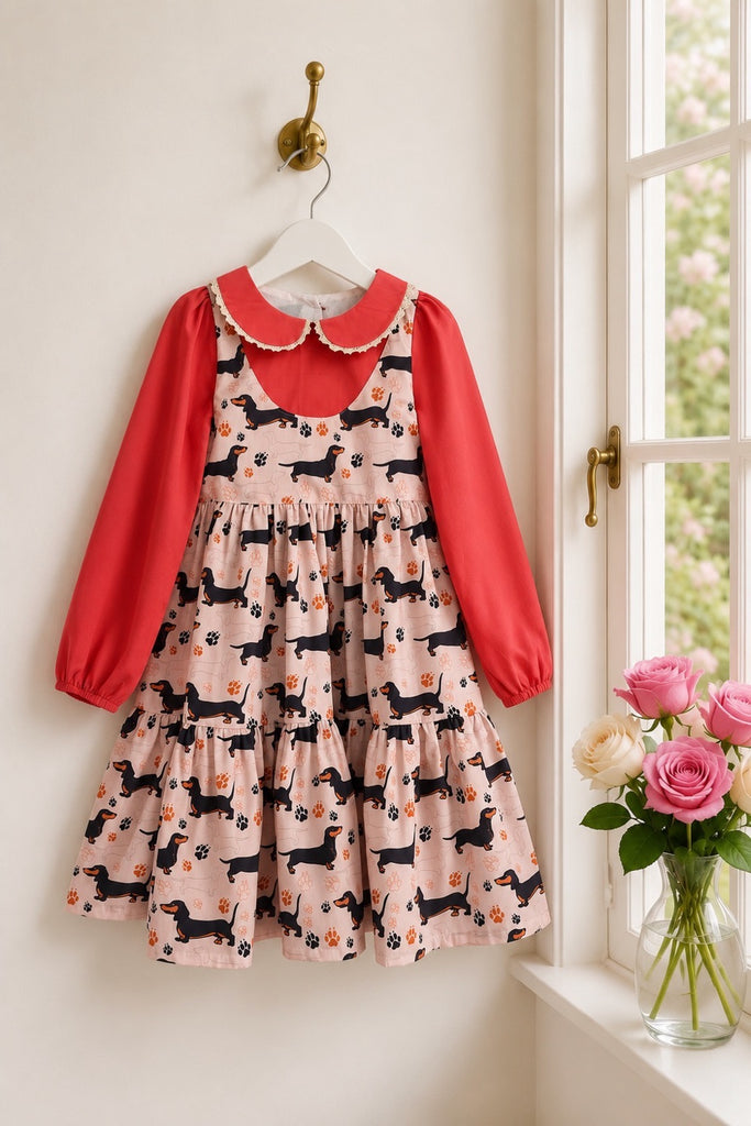 Bayview Dress | ‘Daschunds’ | OOAK ~ Sz 5