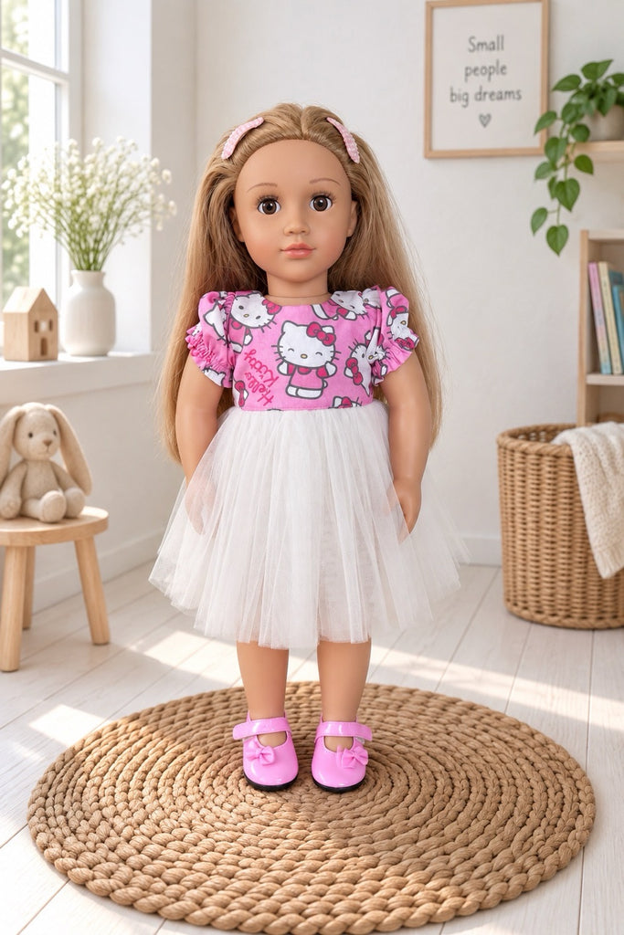 For Anne-Marie | Hello Kitty Princess Tulle Dress
+ Free Accessories 
For Our Gen Dolls
