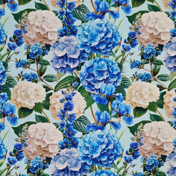 Boho Dress | Blue Hydrangeas