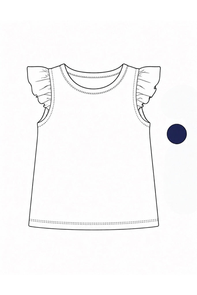 Custom Order For Jess Renee | Flutter Tee ~ Navy ~ Sz 2
