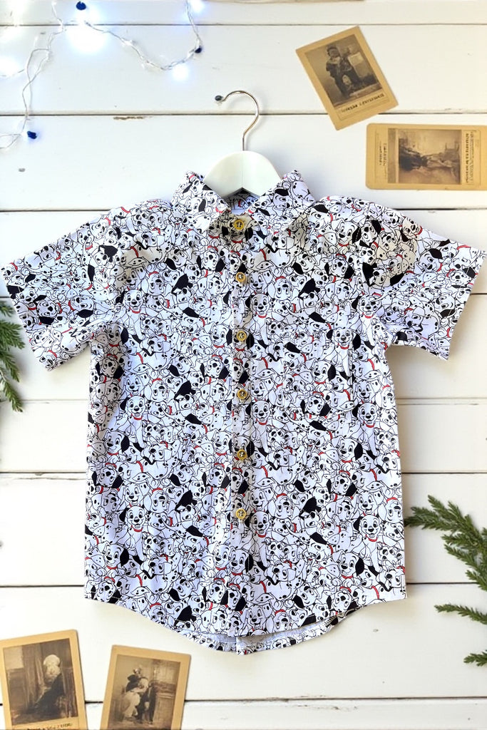 Button Shirt 101 Dalmatians | Licensed Disney Fabric ~ Sz 8