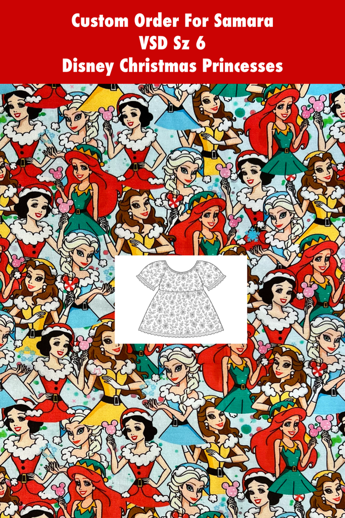 Custom Order For Samara | Vintage Seaside Dress Sz 6 | Disney Christmas Princesses