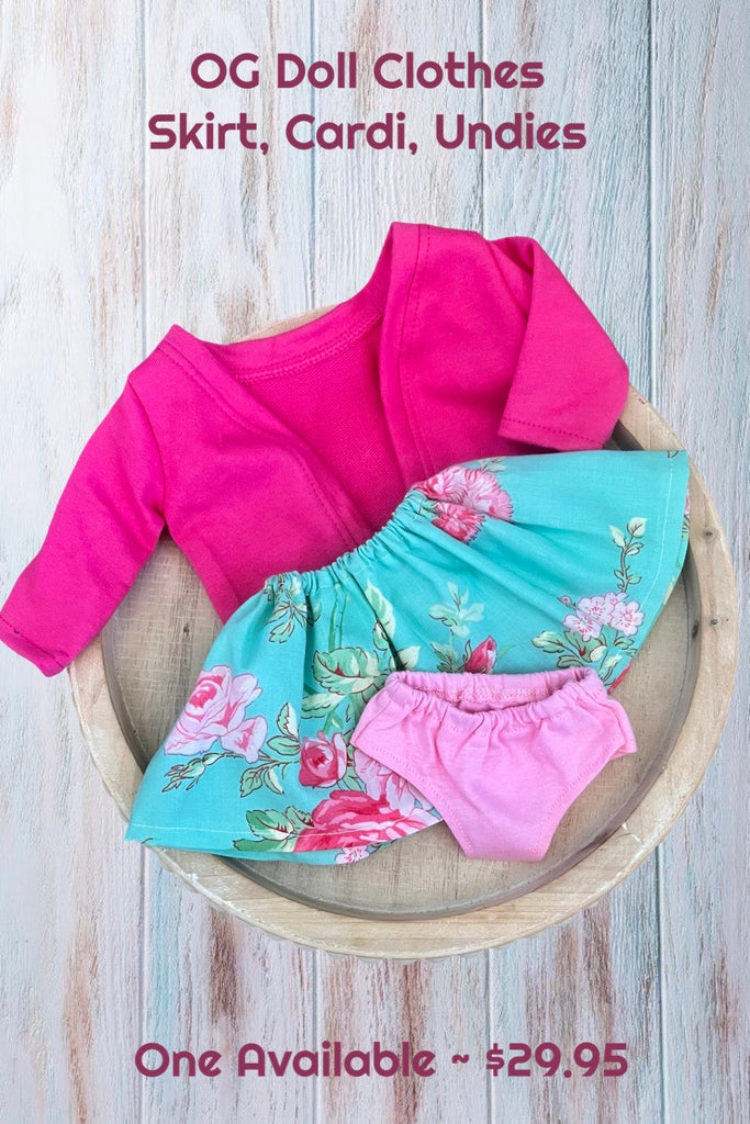For Donna | Our Generation Doll Skirt, Cardi & Undies