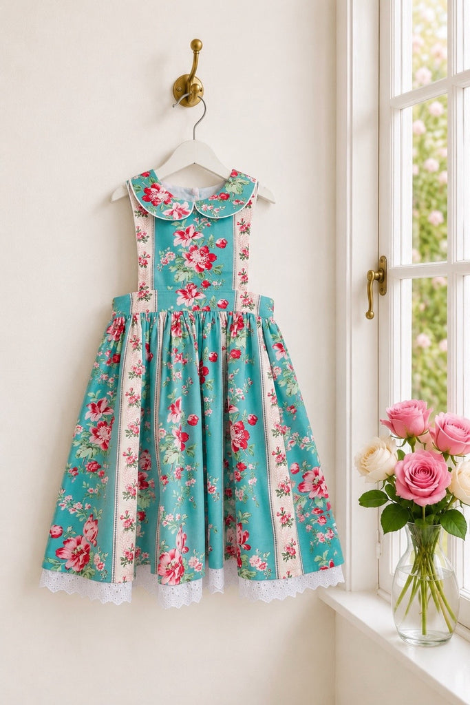 Monaco Dress | ‘Rosewater Climbing Blooms’ | By Verna Mosquera | OOP, Rare | Sz 10