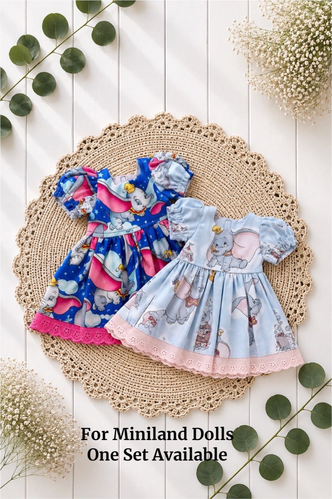 For Donna | Set of 2 Dresses For Miniland Dolls