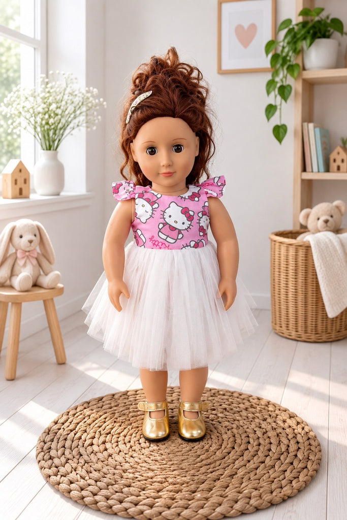 For Belle | Hello Kitty Dolly Princess Tulle Dress
+ Free Accessories 
For Our Gen Dolls