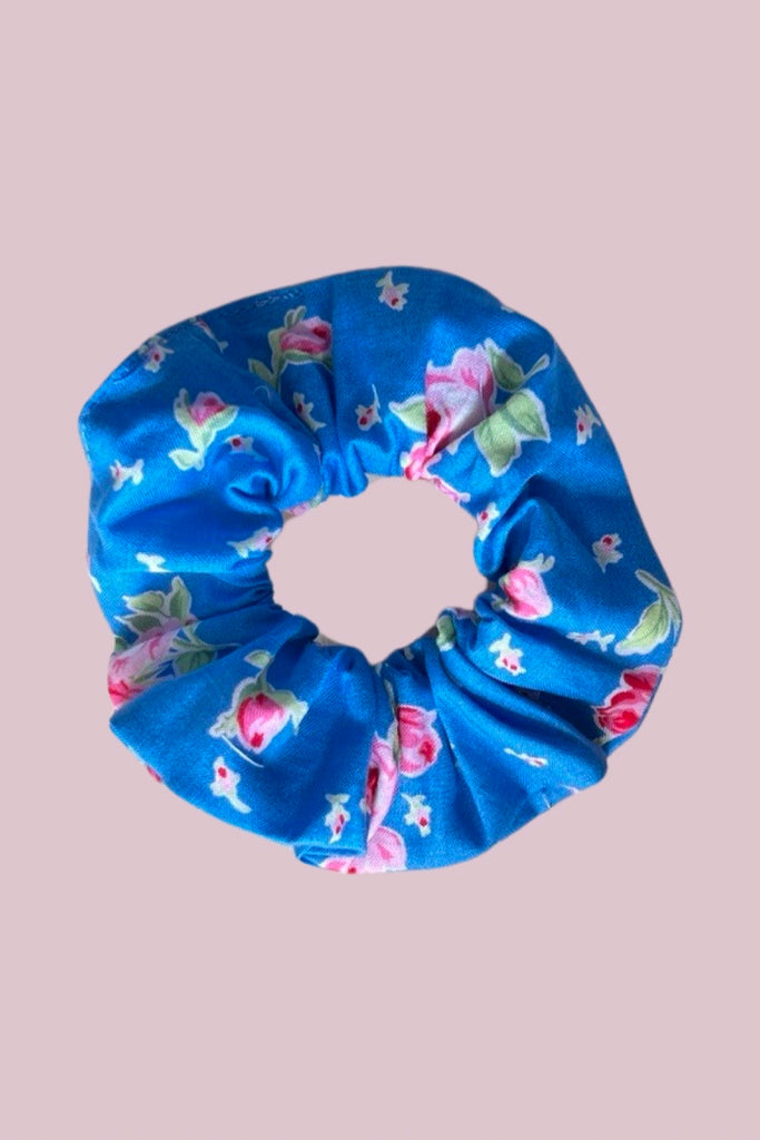 Scrunchie | Lecien Flower Sugar ~ Royal Blue