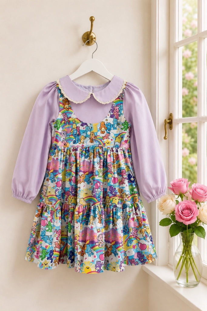 For Bess ~ Sz 6 | Bayview Dress | Care Bears | ‘Rainbows All Over’