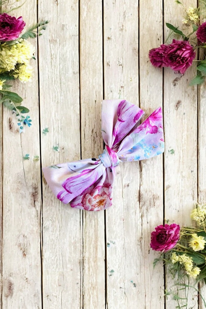 Pinwheel Bow Clip | Prancing Unicorns | Pastel Rainbow