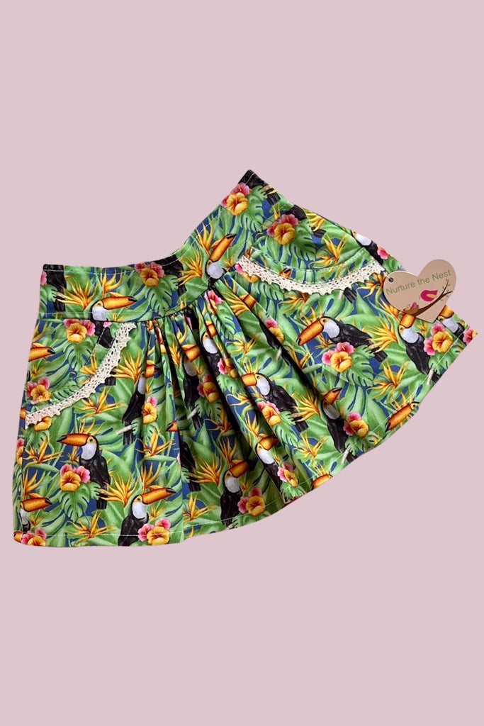 Pocket Skirt | Tropical Vibes ~ Sz 0