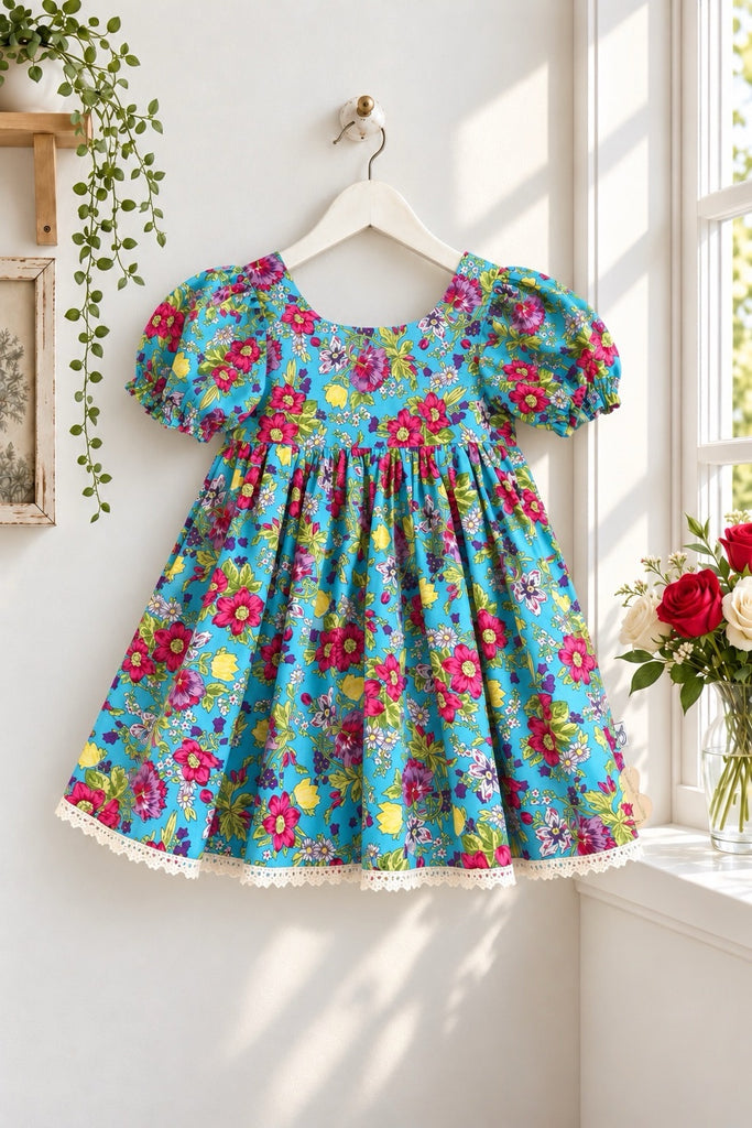 Babydoll Dress ‘Flora Belle Époque’ | Sz 3 to 12