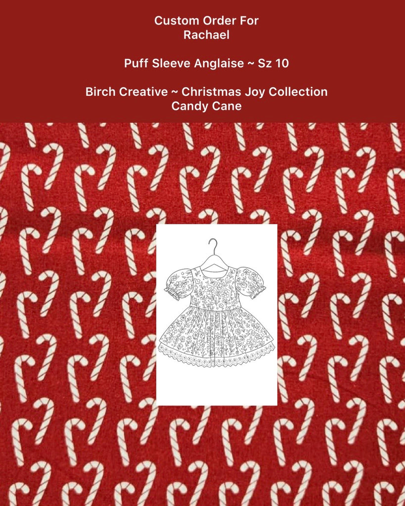 Custom Order For Rachael | Sz 10 Dress | Candy Canes