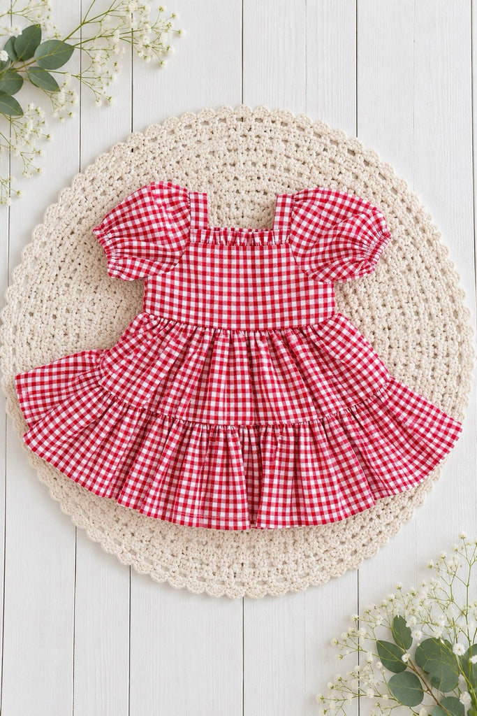 For Vanessa Jensen | WE Edit | Dolly Red Gingham Dress | To Fit Our Gen Dolls