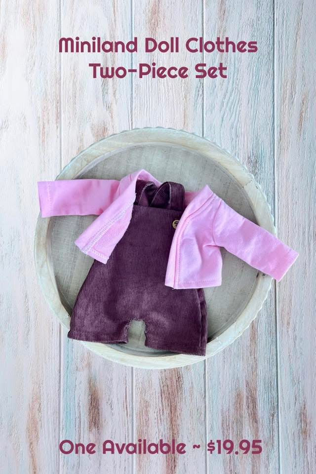 For Anne-Marie | Two-Piece Miniland Dolly Clothing Set