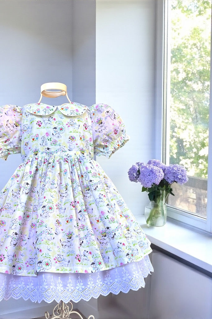 Rose Bay Anglaise Dress
‘Little World Vintage Kitten’ 
OOAK ~ Sz 5