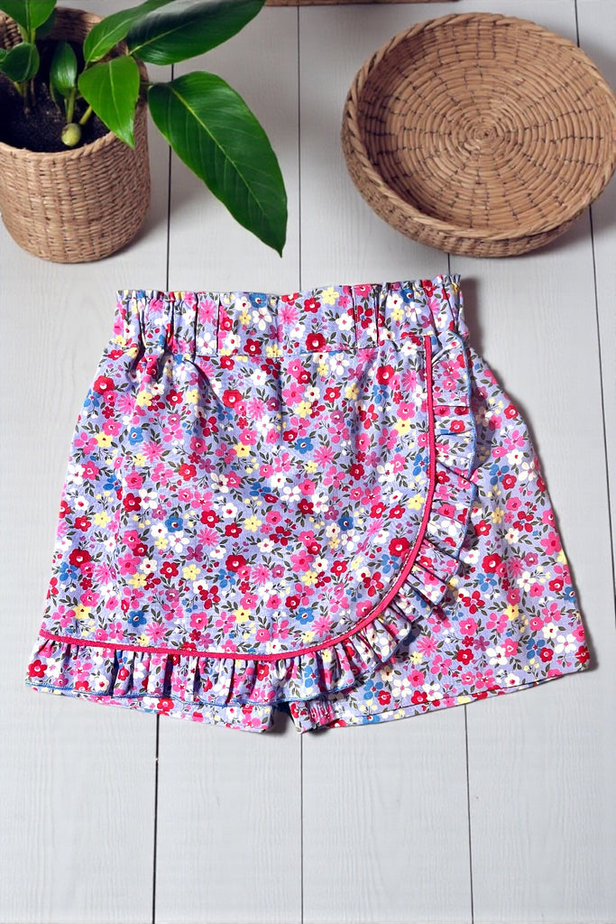 Skort | ‘Floral Bliss’ | Sz 4, 5, 6