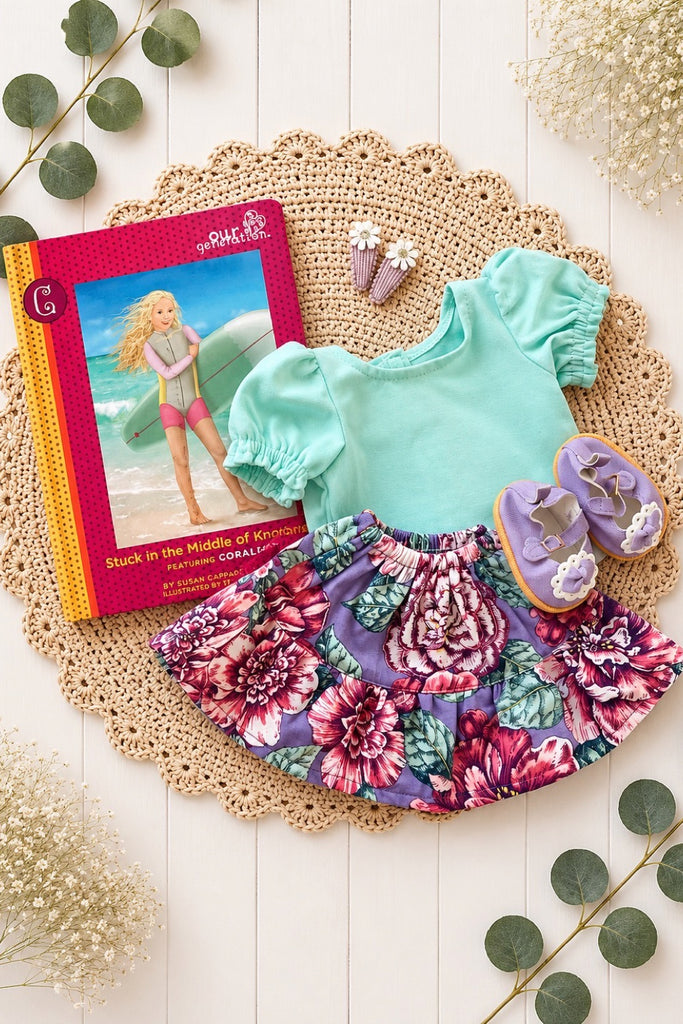 For Vanessa Jensen |Dolly Skirt & Bubble Tee + Free Accessories & Book
For Our Gen Dolls