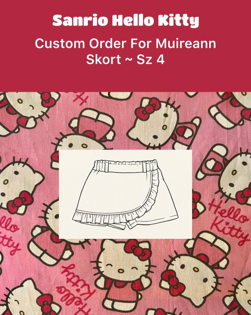 Custom Order For Muireann | Sanrio Hello Kitty | Skort ~ Sz 4