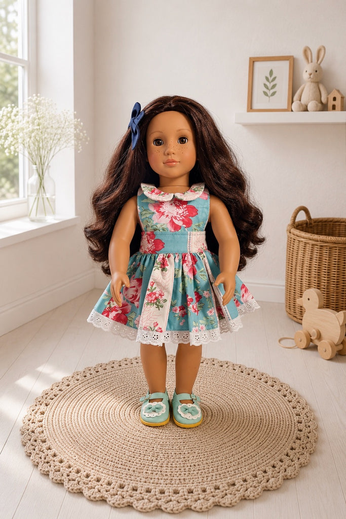 For Bess | Dolly Dress Made with Rare Verna Mosquera Fabric + Free Accessories  For Our Gen Dolls