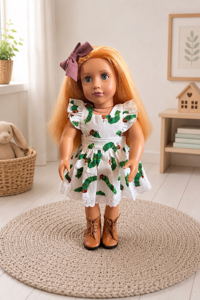 For Dee Atkins | Dolly Dress + Free Lace Up Boots & Hair Clip
For Our Gen Dolls