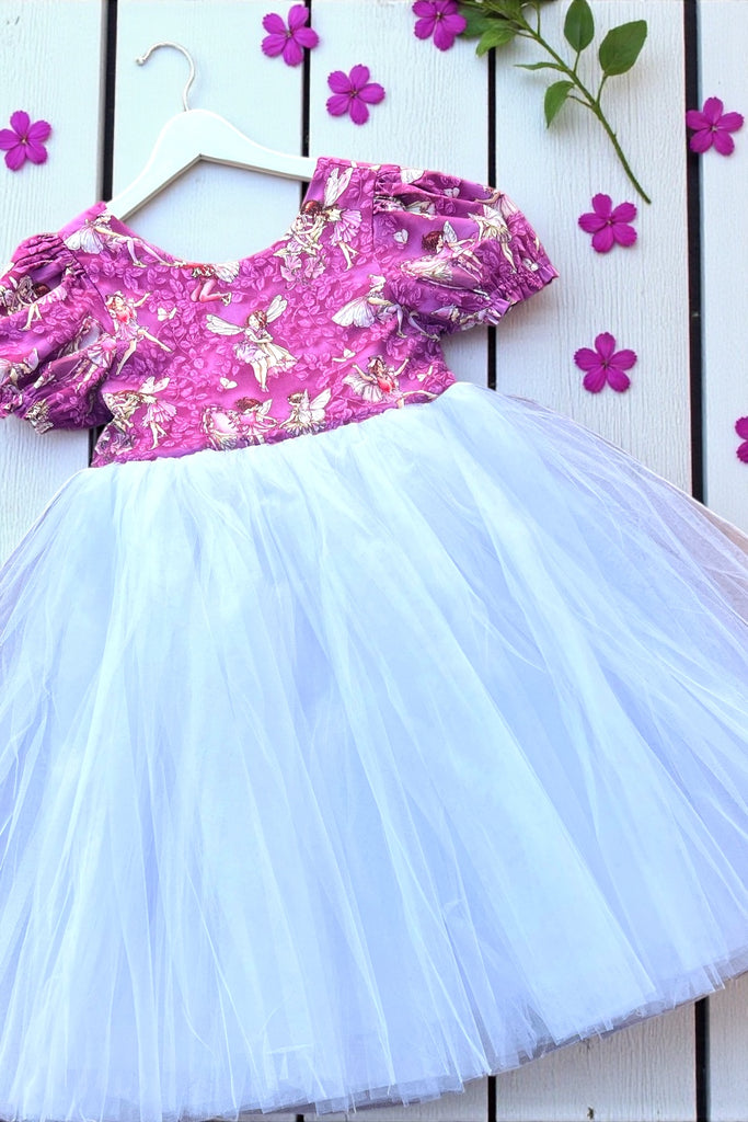 Princess Tulle Dress
'Magical Evening' from the Flower Fairies Collection by Michael Miller
OOAK ~ Sz 10