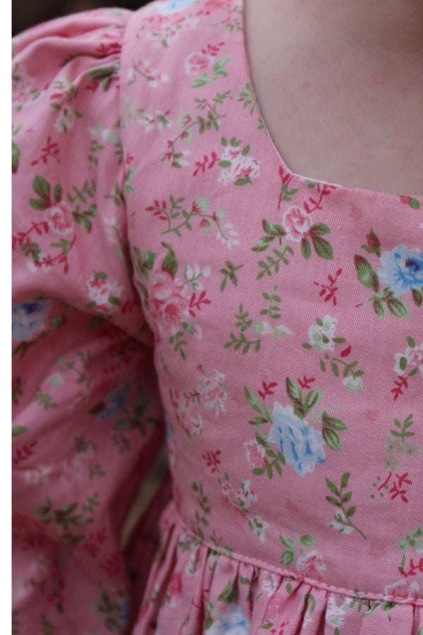 Long Sleeve Babydoll  Dress - Nicki in Pink