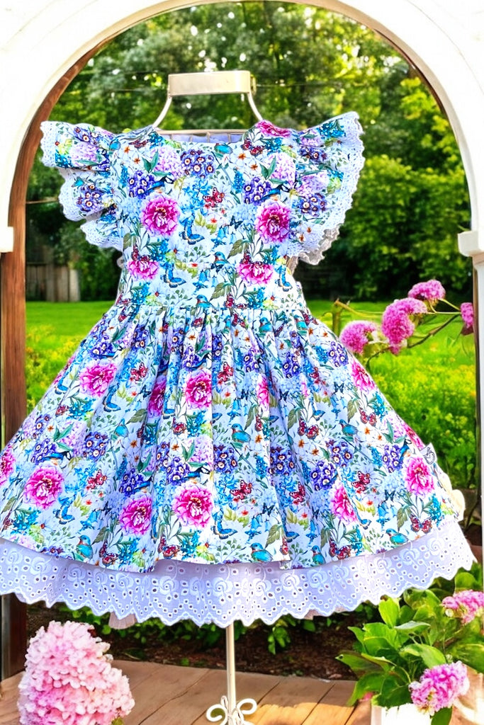 Charlotte Emma Dress
'Garden Birds & Butterflies’