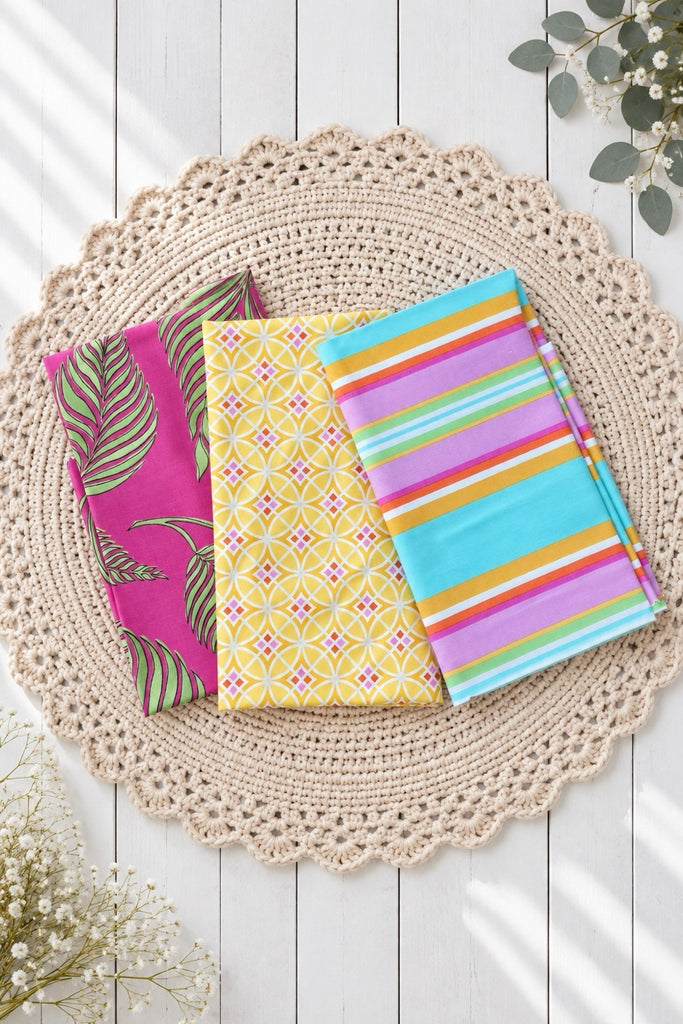 3x Fat Quarters | Dena Designs ‘Monaco’ Collection for FreeSpirit / Westminster Fibers | OOP