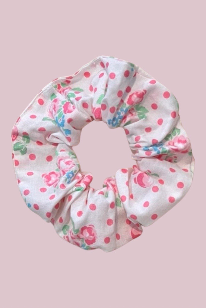 Scrunchie | Lecien Flower Sugar ~ Pink Polka
