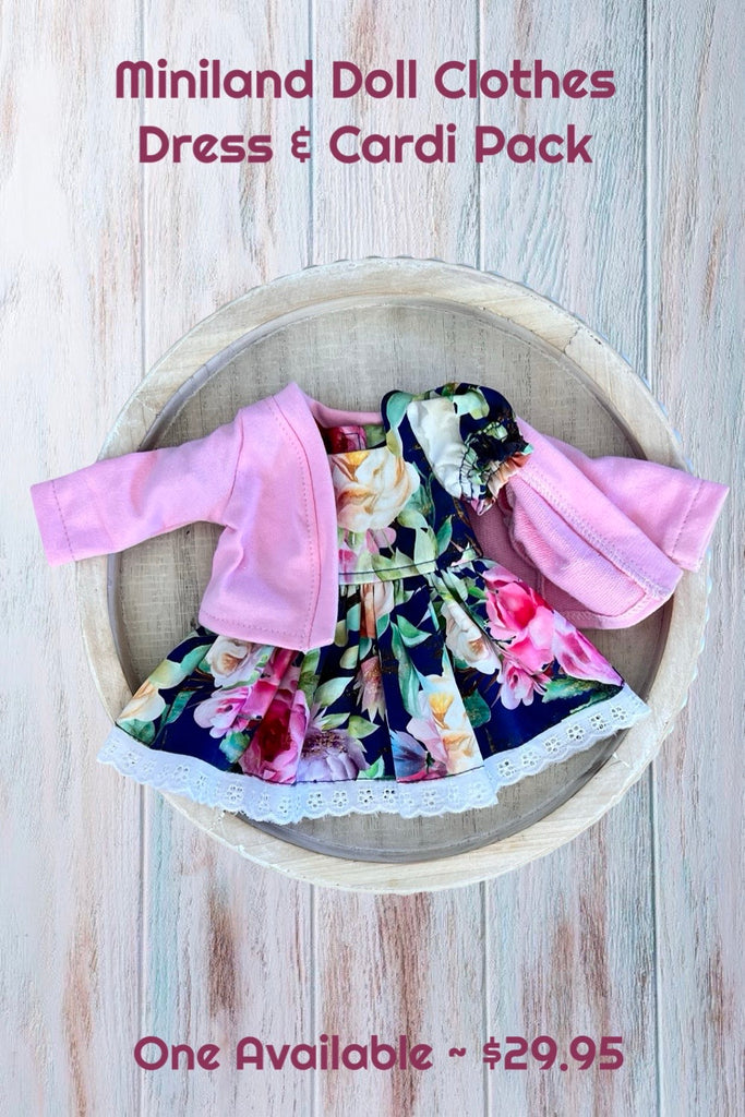 For Donna ~ Miniland Doll Clothing Set ~ Dress & Cardi