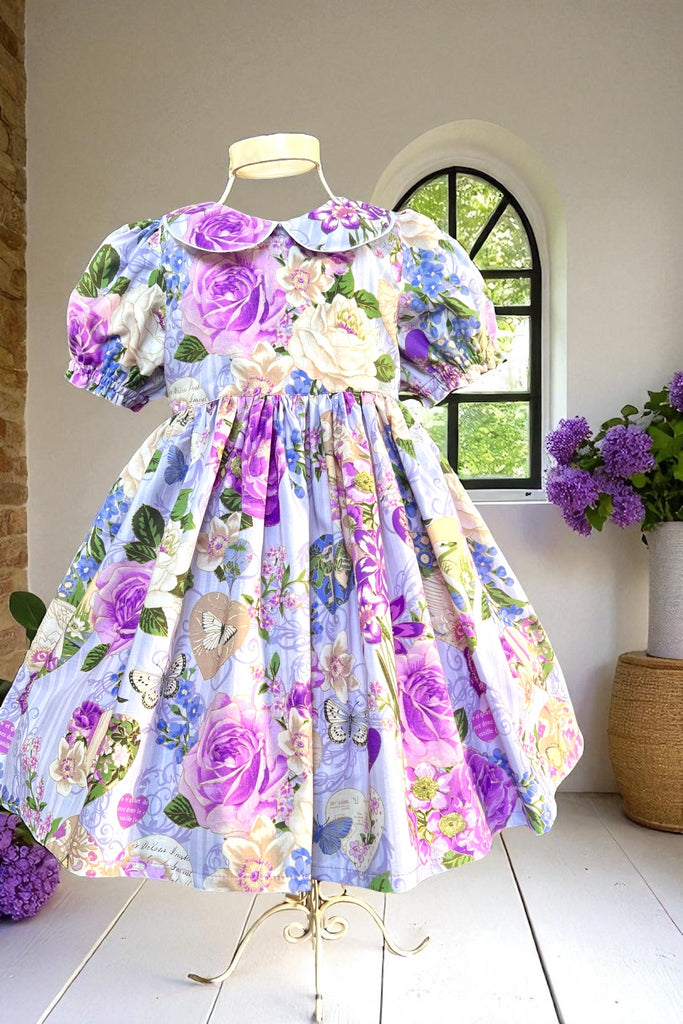 For Belle | Rose Bay Dress
‘Blooming Hearts’
By Hoffman California 
OOAK ~ Sz 5