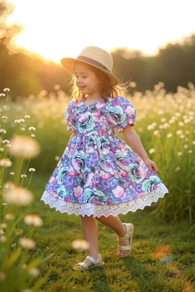 Rose Bay Anglaise Dress
‘Lavender Twilight Blooms’ ~ Sz 10