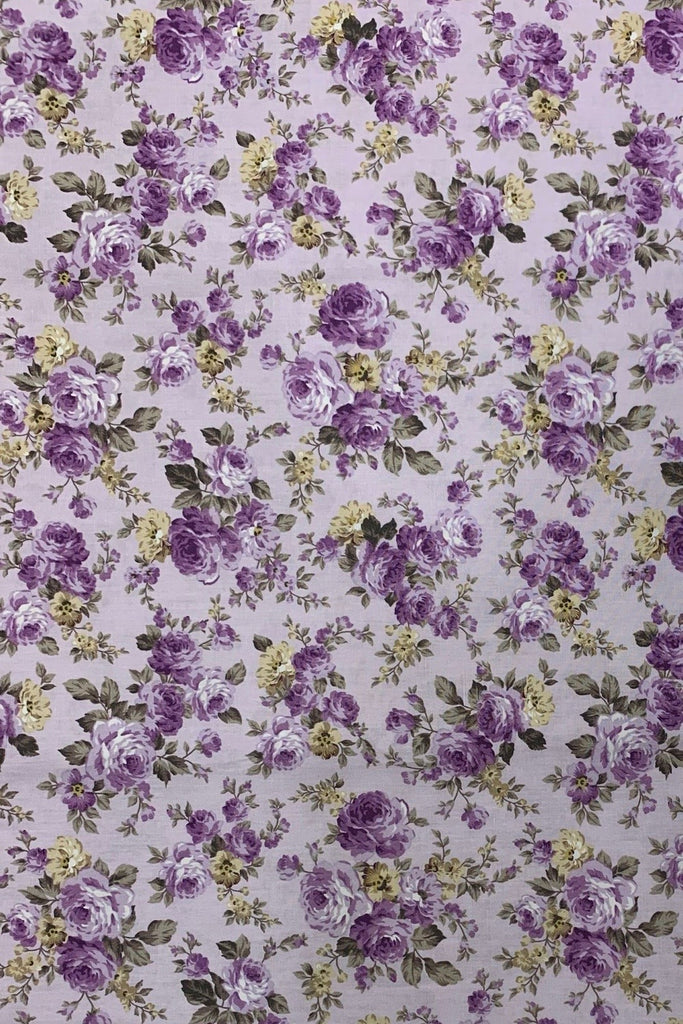 Elena in Lavender | 100% Cotton Fabric Sold By The Meter